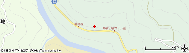 徳島県三好市西祖谷山村善徳23周辺の地図