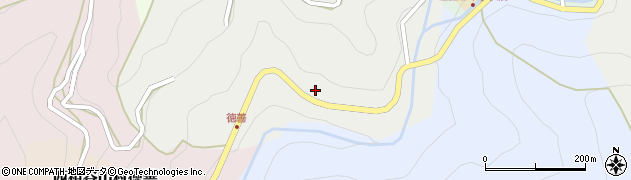 徳島県三好市西祖谷山村西岡32周辺の地図