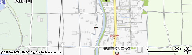 愛媛県松山市安城寺町周辺の地図