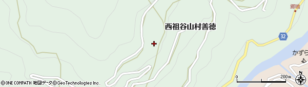 徳島県三好市西祖谷山村善徳1359周辺の地図