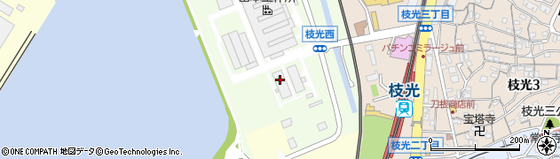福岡県北九州市八幡東区枝光周辺の地図