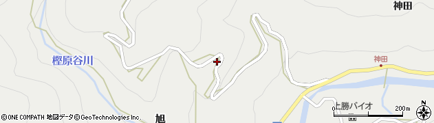 徳島県上勝町（勝浦郡）旭（大平）周辺の地図
