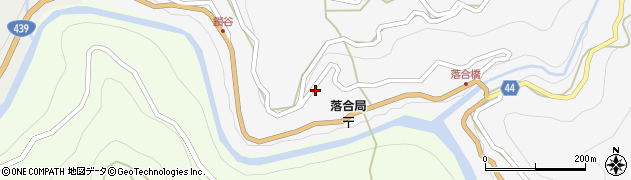 徳島県三好市東祖谷落合90周辺の地図