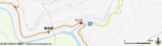 徳島県三好市東祖谷落合658周辺の地図