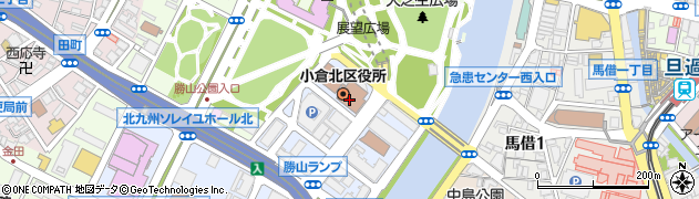 小倉北区役所周辺の地図
