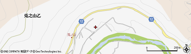愛媛県西条市兎之山甲311周辺の地図