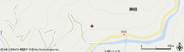 徳島県上勝町（勝浦郡）旭（岩屋坂）周辺の地図