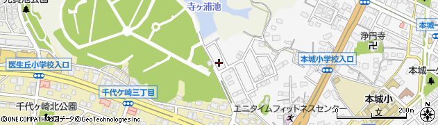 本城二丁目桜坂公園周辺の地図