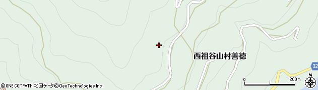 徳島県三好市西祖谷山村善徳1325周辺の地図