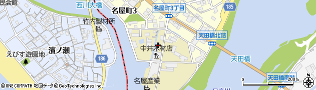 和歌山県御坊市名屋周辺の地図