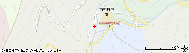 徳島県三好市西祖谷山村西岡93周辺の地図