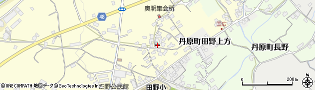 愛媛県西条市丹原町北田野1446周辺の地図