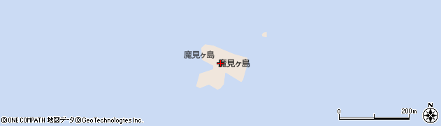 魔見ケ島周辺の地図