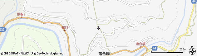 徳島県三好市東祖谷落合80周辺の地図