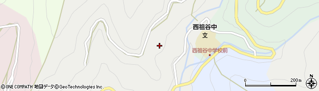 徳島県三好市西祖谷山村西岡116周辺の地図