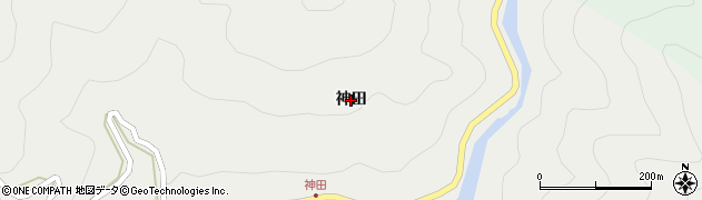 徳島県上勝町（勝浦郡）旭（神田）周辺の地図