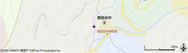 徳島県三好市西祖谷山村西岡83周辺の地図