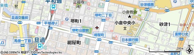 福岡県北九州市小倉北区堺町周辺の地図