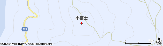 小富士周辺の地図