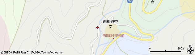 徳島県三好市西祖谷山村西岡46周辺の地図