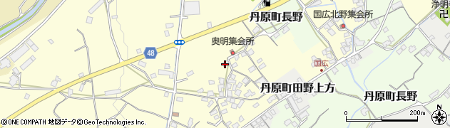 愛媛県西条市丹原町北田野1450周辺の地図