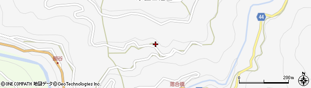 徳島県三好市東祖谷落合150周辺の地図