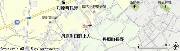 愛媛県西条市丹原町北田野1399周辺の地図