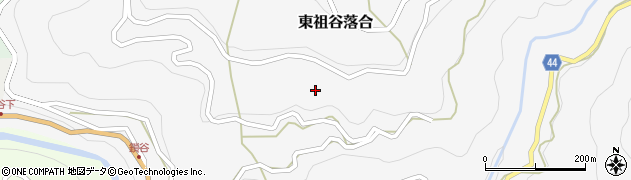 徳島県三好市東祖谷落合265周辺の地図