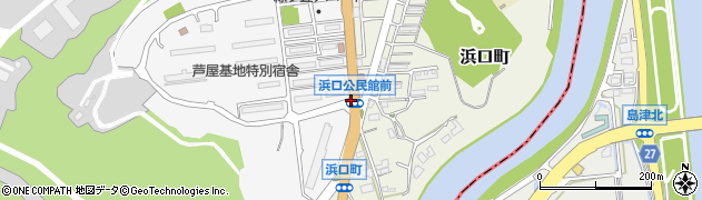 鶴松団地周辺の地図