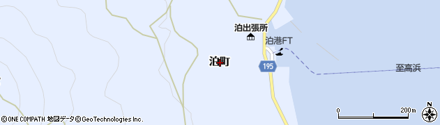 愛媛県松山市泊町周辺の地図