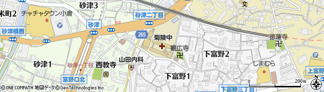 北九州市立菊陵中学校周辺の地図