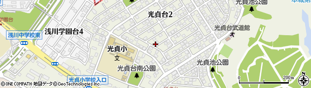 福岡県北九州市八幡西区光貞台周辺の地図