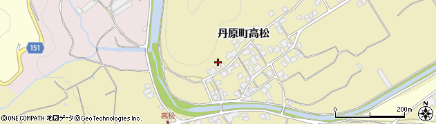 愛媛県西条市丹原町高松甲-1343周辺の地図