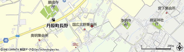 愛媛県西条市丹原町北田野1117周辺の地図