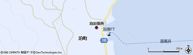松山市泊出張所周辺の地図