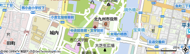 北九州市役所広報室　市政記者室ＴＮＣ周辺の地図