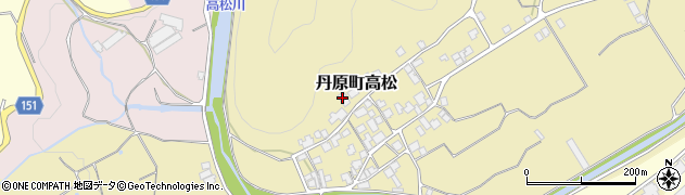 愛媛県西条市丹原町高松甲-1337周辺の地図