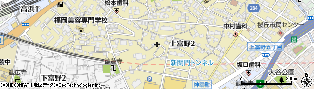 福岡県北九州市小倉北区上富野2丁目9周辺の地図