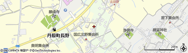 愛媛県西条市丹原町北田野1109周辺の地図