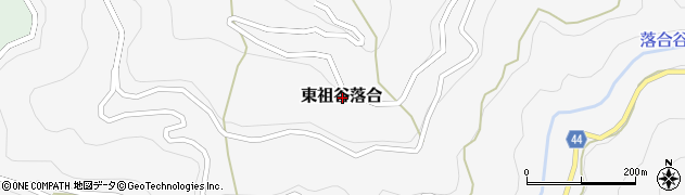 徳島県三好市東祖谷落合周辺の地図