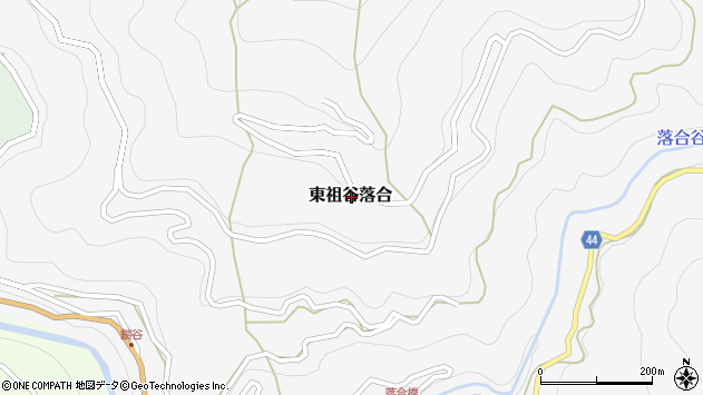 〒778-0202 徳島県三好市東祖谷落合の地図