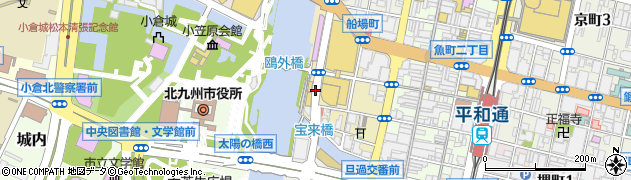 福岡県北九州市小倉北区船場町周辺の地図
