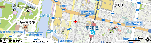 天ぷらふそう 小倉魚町店周辺の地図