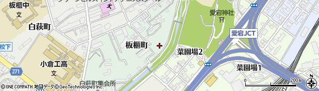 福岡県北九州市小倉北区板櫃周辺の地図