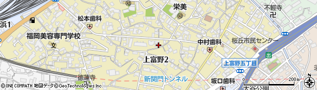 福岡県北九州市小倉北区上富野2丁目3周辺の地図