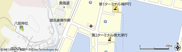 阪九フェリー株式会社　トラック予約専用周辺の地図
