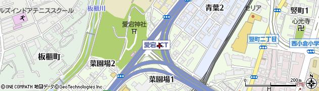 福岡県北九州市小倉北区菜園場1丁目3周辺の地図