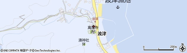 波津区公民館周辺の地図