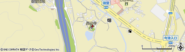 西迎寺周辺の地図