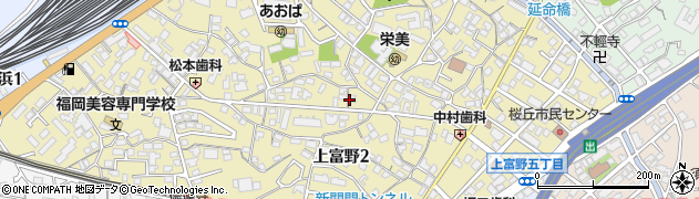 福岡県北九州市小倉北区上富野3丁目6周辺の地図